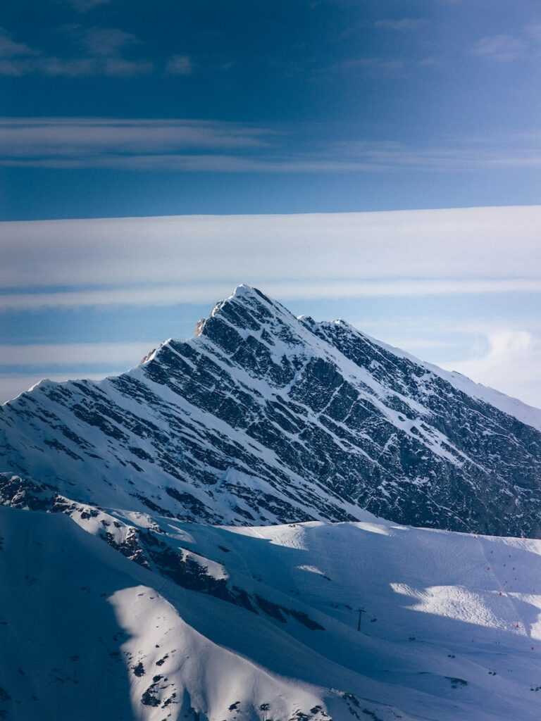 The Hintertux Glacier as the sun begins to rise.