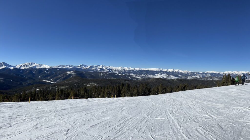 Views from Keystone Resort in Colorado on a bluebird day.