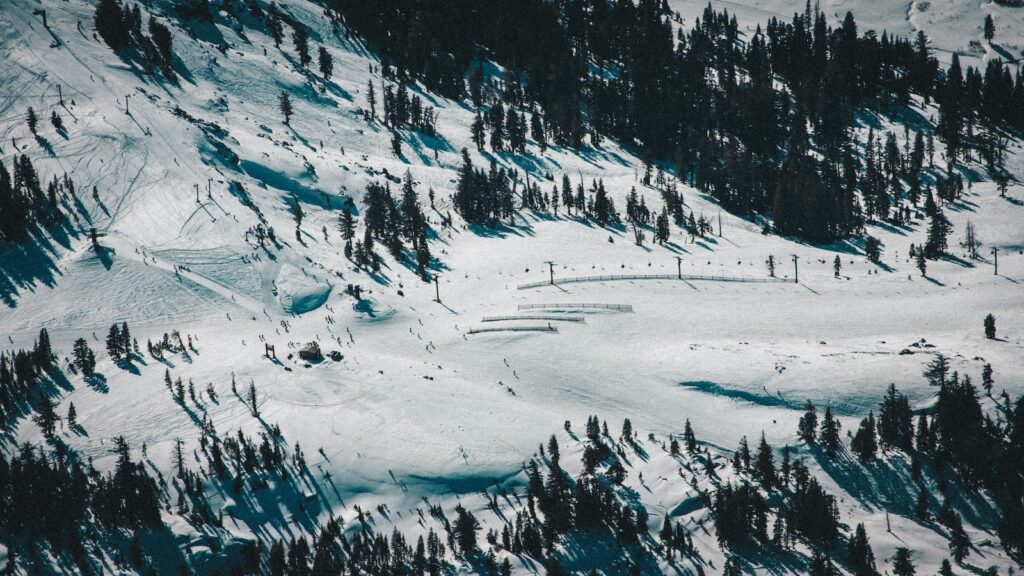 Northstar Ski Resort from an aerial view.