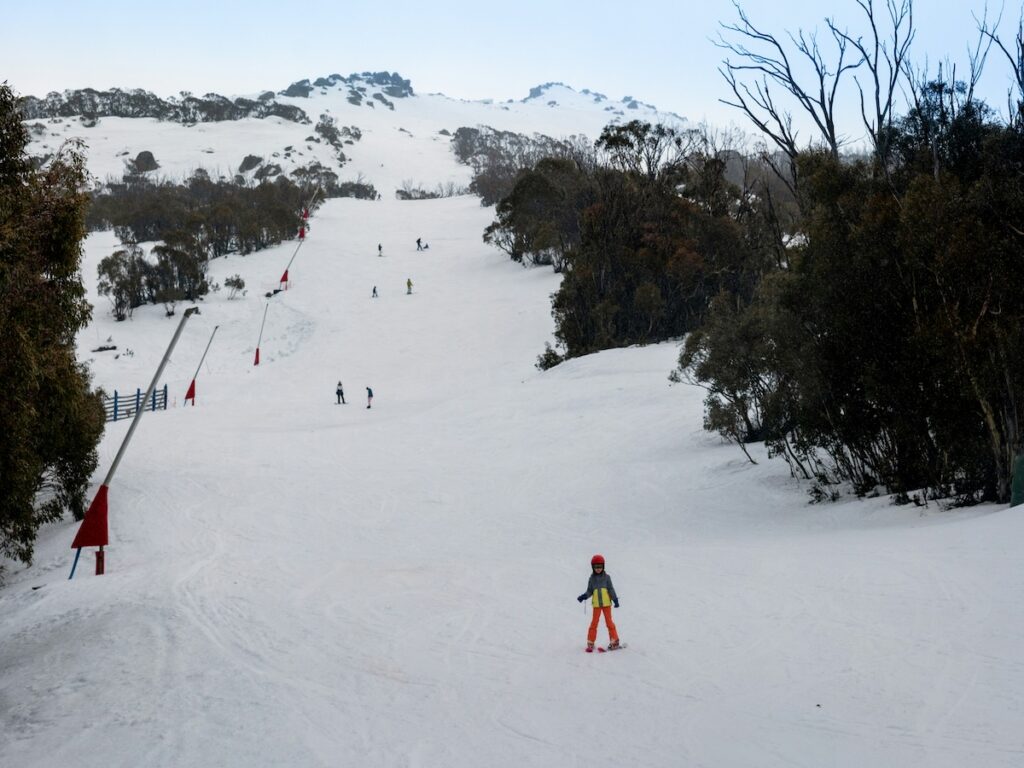 A beginner run at Thredbo in Australia.