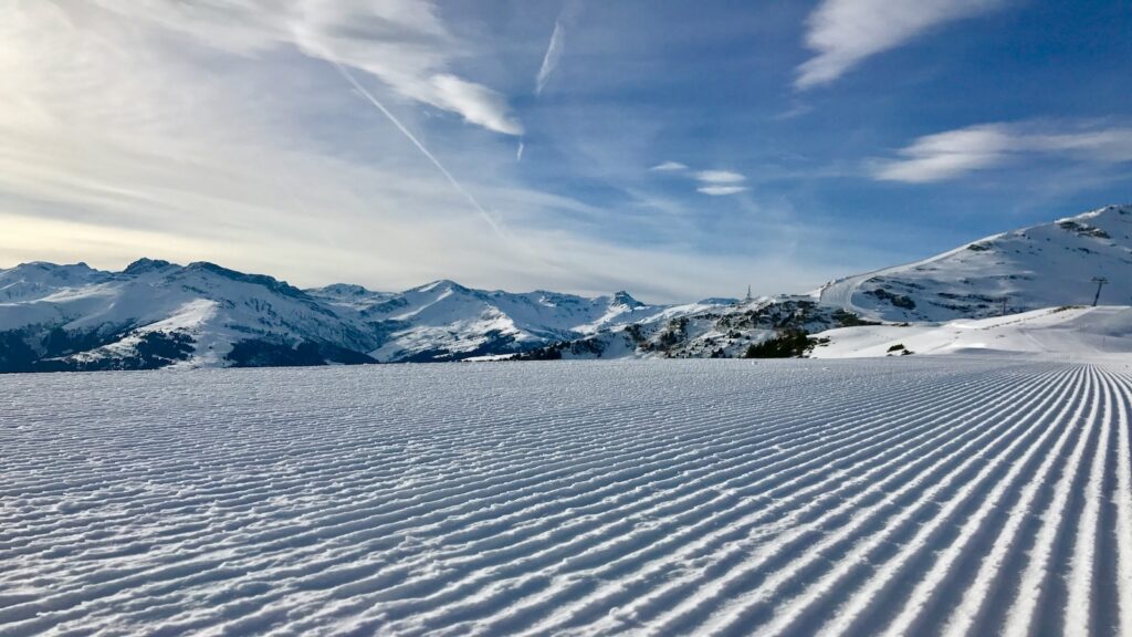 A groomed run at Mayrhofen.