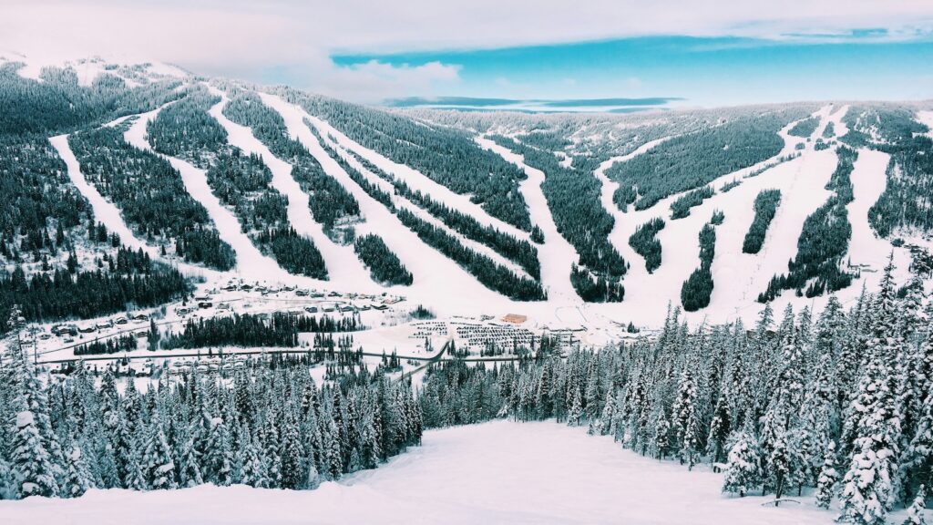 Slopes at Sun Peaks.