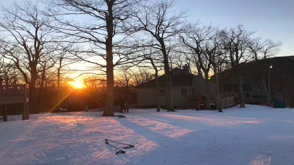 Wintergreen at sunset.